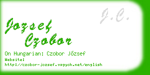 jozsef czobor business card