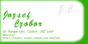 jozsef czobor business card